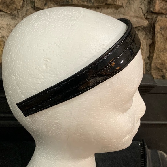 Juicy Couture Pam Gela Leather Headband Black One Size New With Tags main image 6